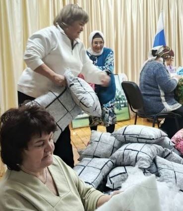 Арча районы Курса-Почмак авылы халкы махсус хәрби операция зонасына 100 мендәр текте